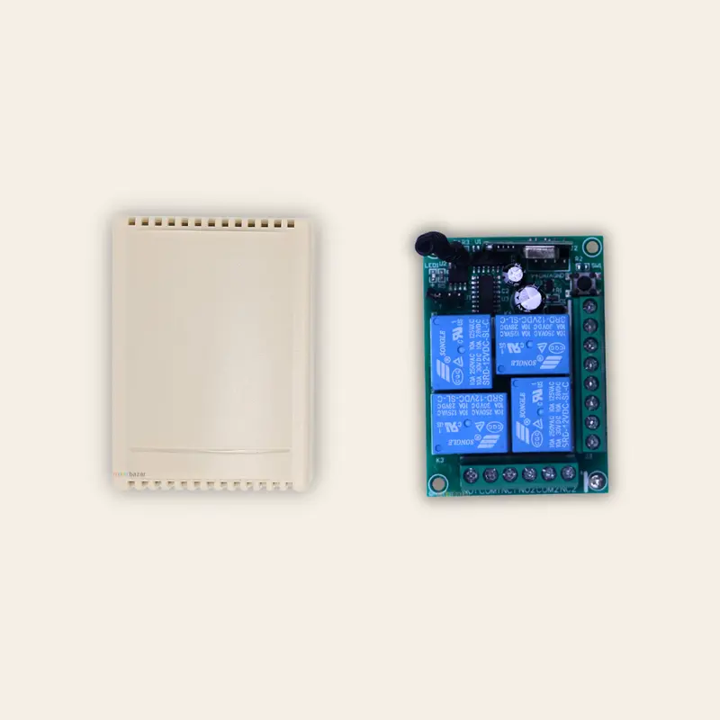 12Vdc 433Mhz 4-Channel Rf Receiver Module With Protective Casing 1