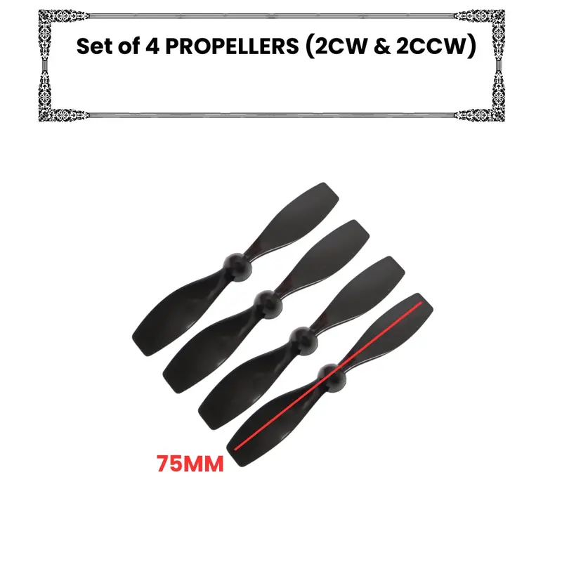 2.0Mm 75Mm Two-Blade Mini Propeller Coreless Drone Motor Fan 1