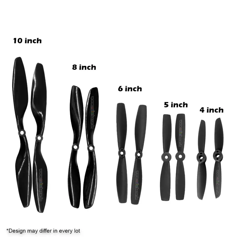 2-Blades 4.5Mm Propellers For Drone/Quadcopters Cw + Ccw (1-Pair) 1