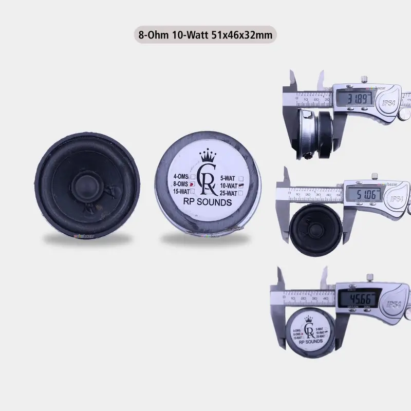 2Inch Mini External Magnet Speakers Metal Body [Without Frame] 6