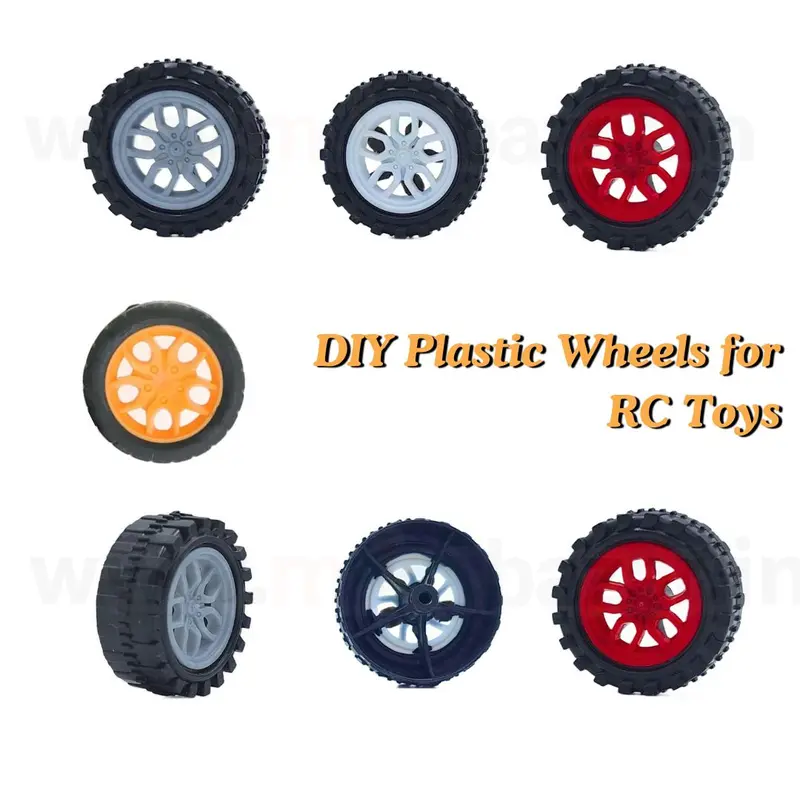 30X11mm Diy Plastic Wheels For 2Mm Shaft Rc Toys Motor 1