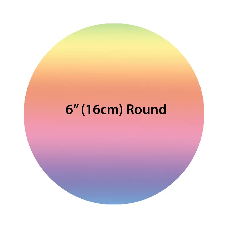 6" Round Pre-Cut Custom Edible Icing Image Cake Topper 1