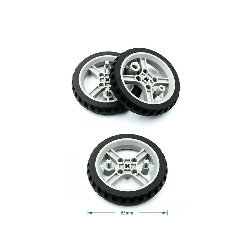 6514 Cross Shaft Multipurpose 65Mm Robot Wheel For Lego, Tt & N20 Motor 1