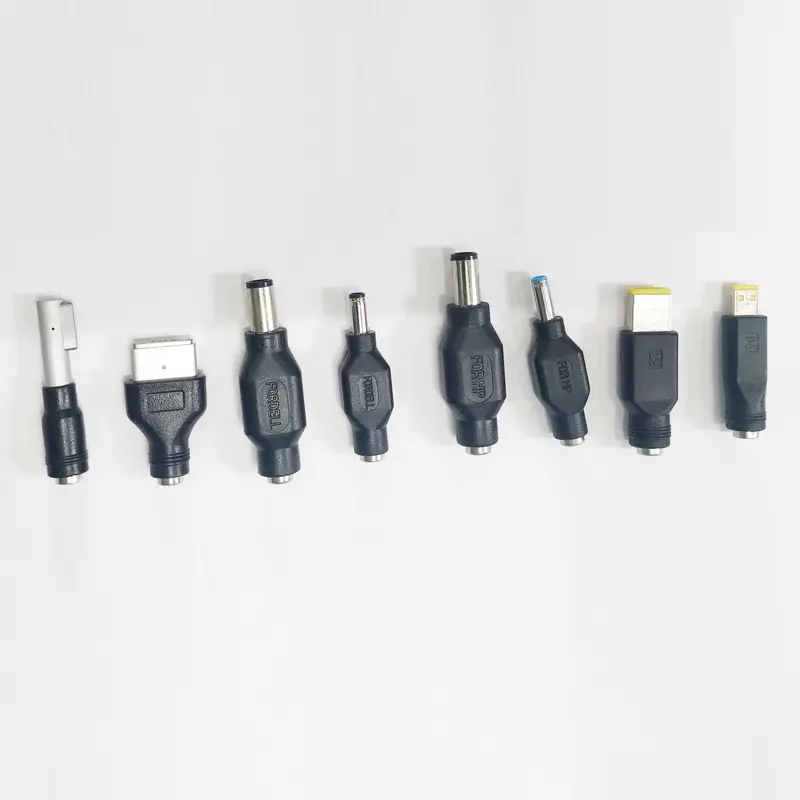8 Pcs Dc Power Jack 5.5 * 2.1Mm To 8 Laptop Plug Adapter Connector Converter 1