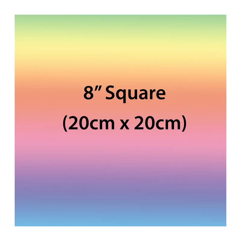 8" Square Custom Edible Icing Image Cake Topper 1