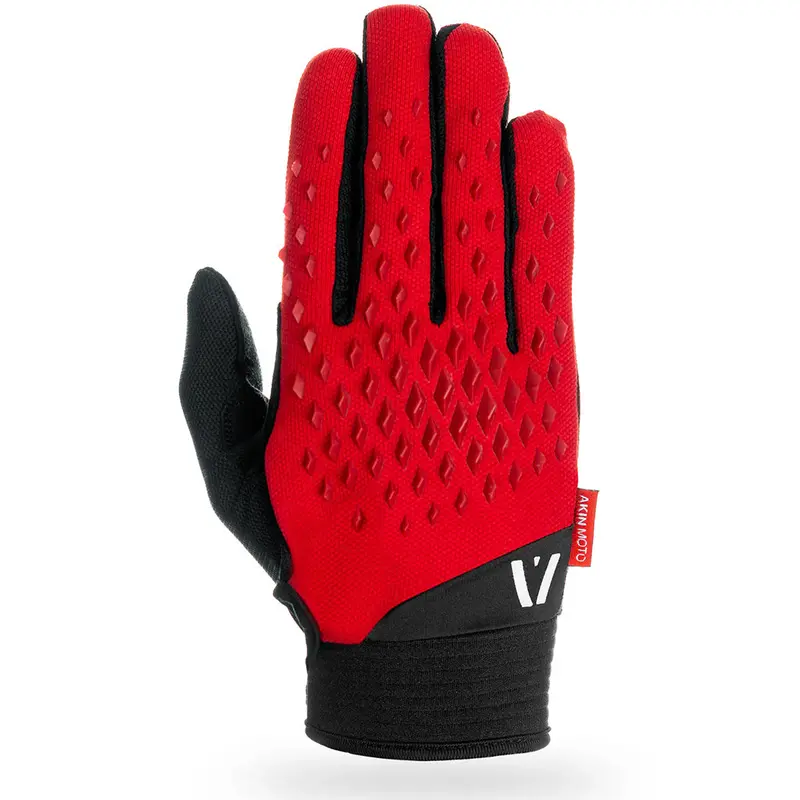 Akin Moto - Red Vortex Mx Gloves 1