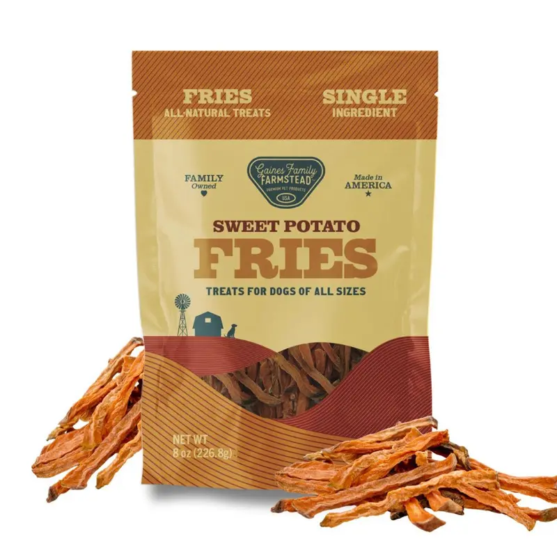 All Natural Sweet Potato Fries For Dogs – Single Ingredient, Made In Usa Treats 1
