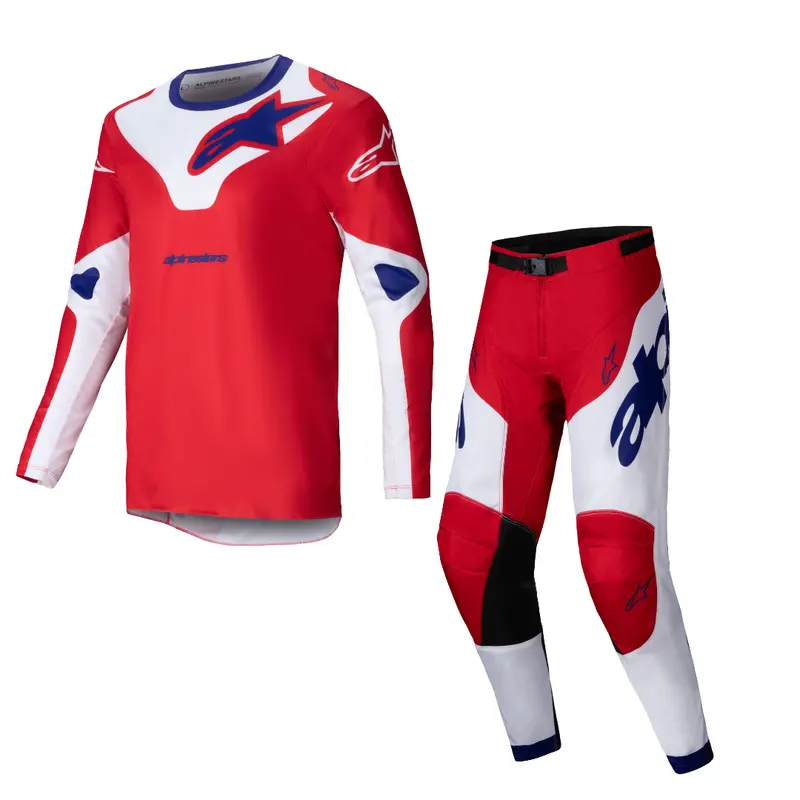 Alpinestars - 2025 Racer Veil Bright-Red White Mx Combo 1