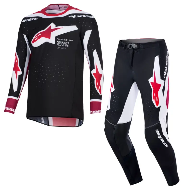 Alpinestars - 2026 Supertech Pro Vista Black/Red/White Mx Combo 1
