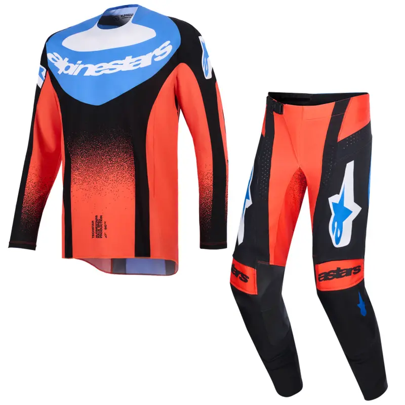 Alpinestars - 2026 Techstar Knif Orange/Black/Ucla Blue Mx Combo 1