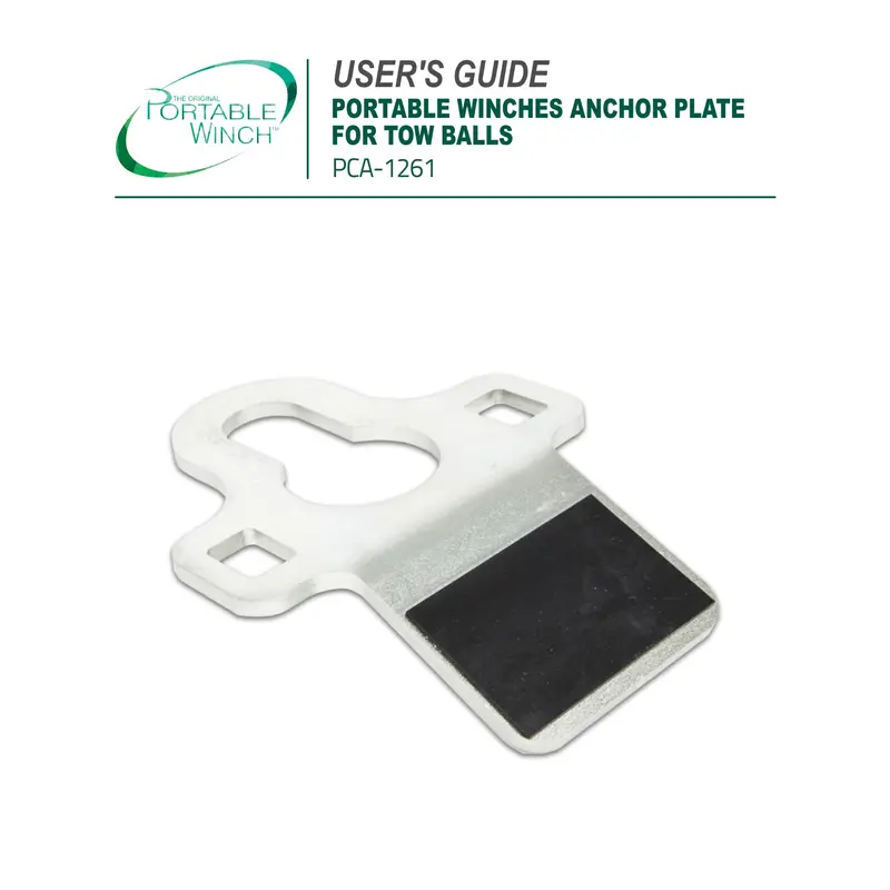 Anchor Plate For Tow Balls - Instructions 1