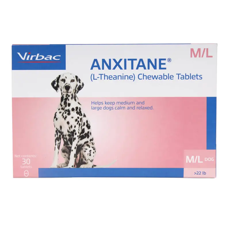Anxitane M & L (L-Theanine) For Dogs, 30 Tablets 1