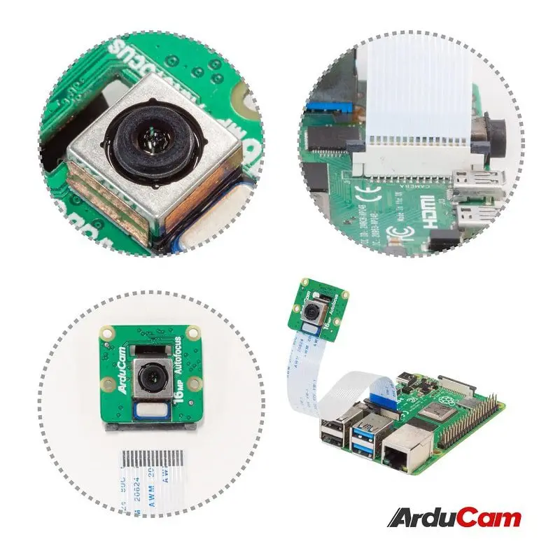 Arducam B0371 Imx519 Autofocus Camera Module For Raspberry Pi And Jetson Nano 1