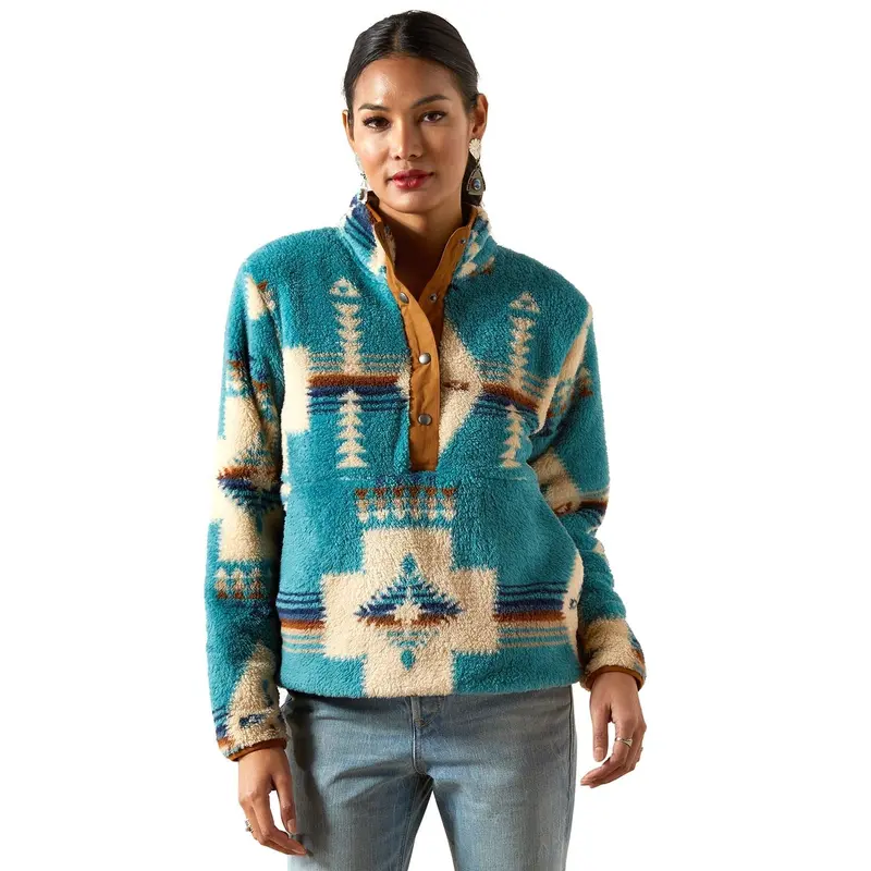 Ariat Womens Berber Snap Front Sweatshirt 1