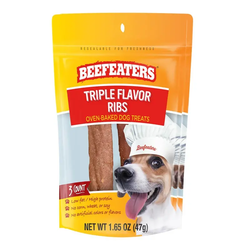 Beefeaters Triple Flavor Ribs, 1.65 Oz, Case Of 12 1