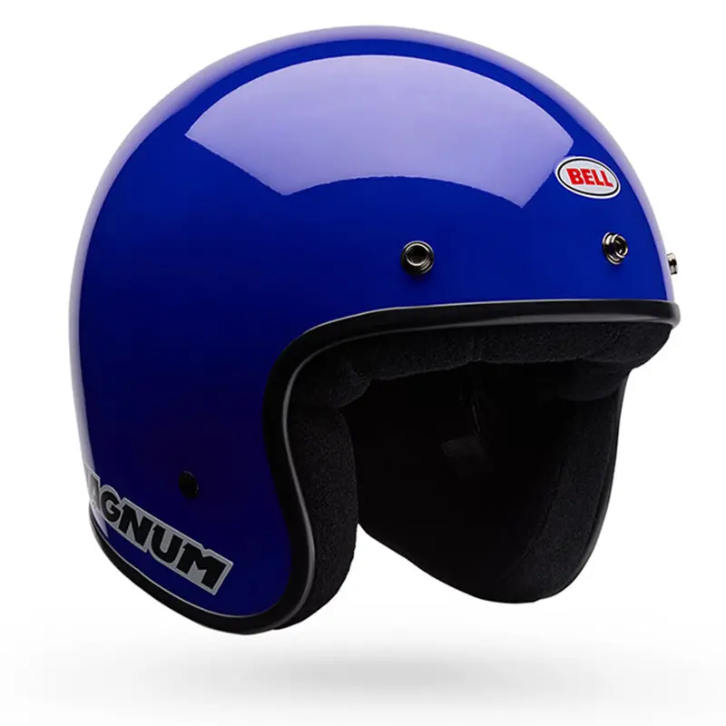 Bell - Magnum Solid Blue Open Face Helmet 1