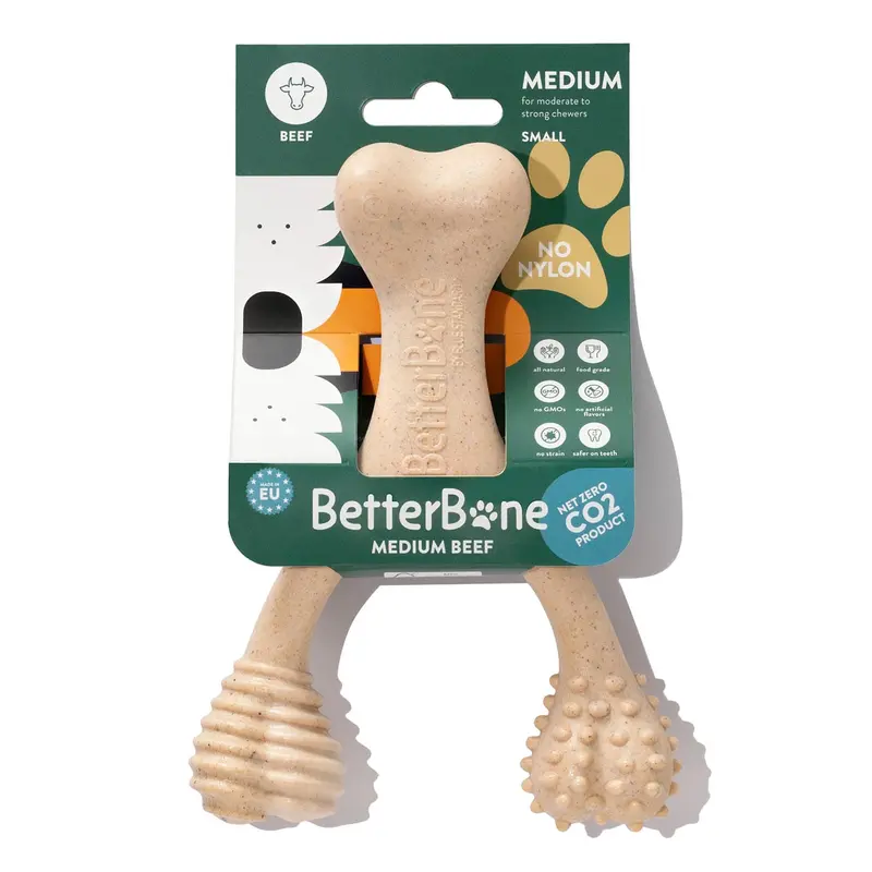 Betterbone Medium Density Natural Chew Toy – Beef Flavor For Dogs, Safe & Non-Toxic 2