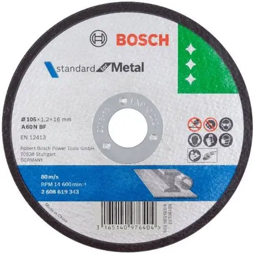 Bosch: Cut-Off 4In Disc Metal Cutting Wheel For Grinder Machine 1