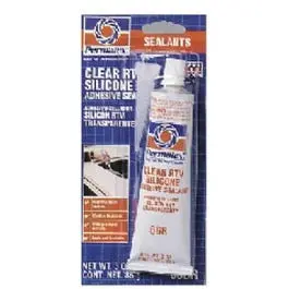 Clear Silicone Adhesive Sealant, 3-Oz. 1