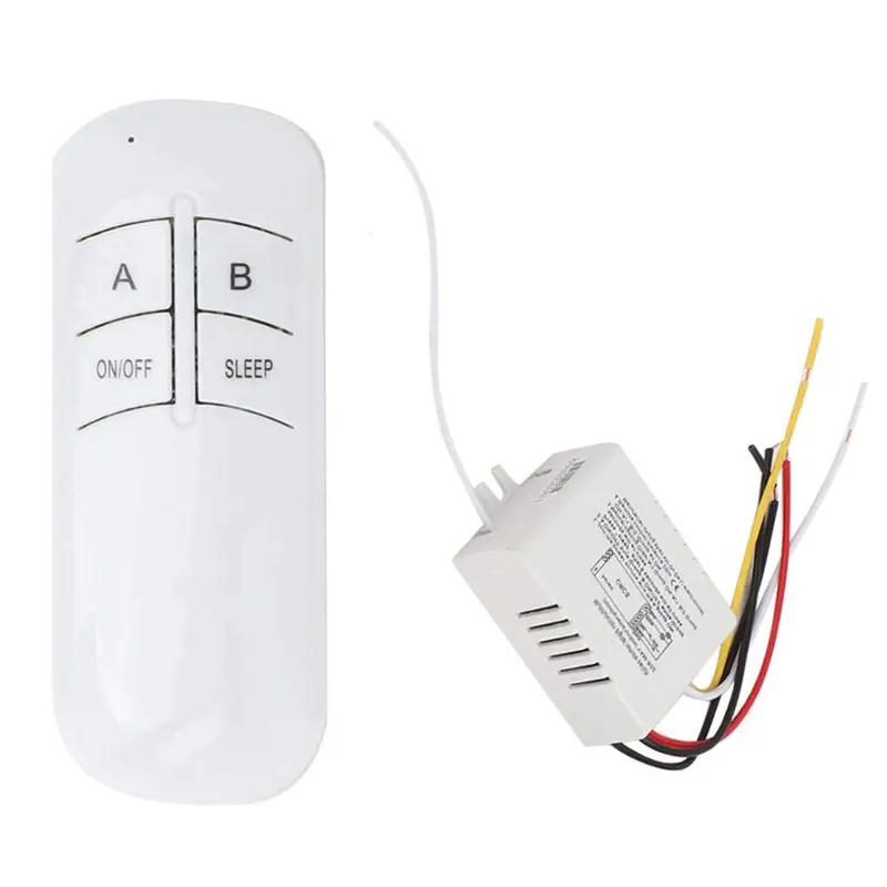 [Combo 9] 2 Ways On/Off Two-Channel 220V Digital Wireless Wall Light Receiver Transmitter Remote Control Switch 1