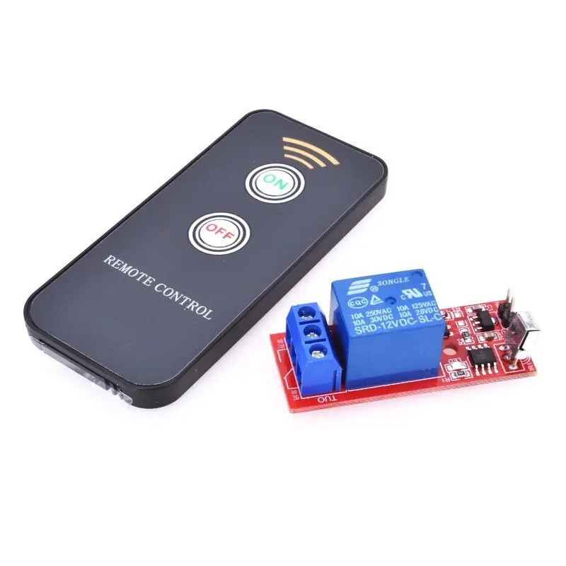 Dc 12V 1 Channel Relay Module Infrared Ir Remote Switch Control 1