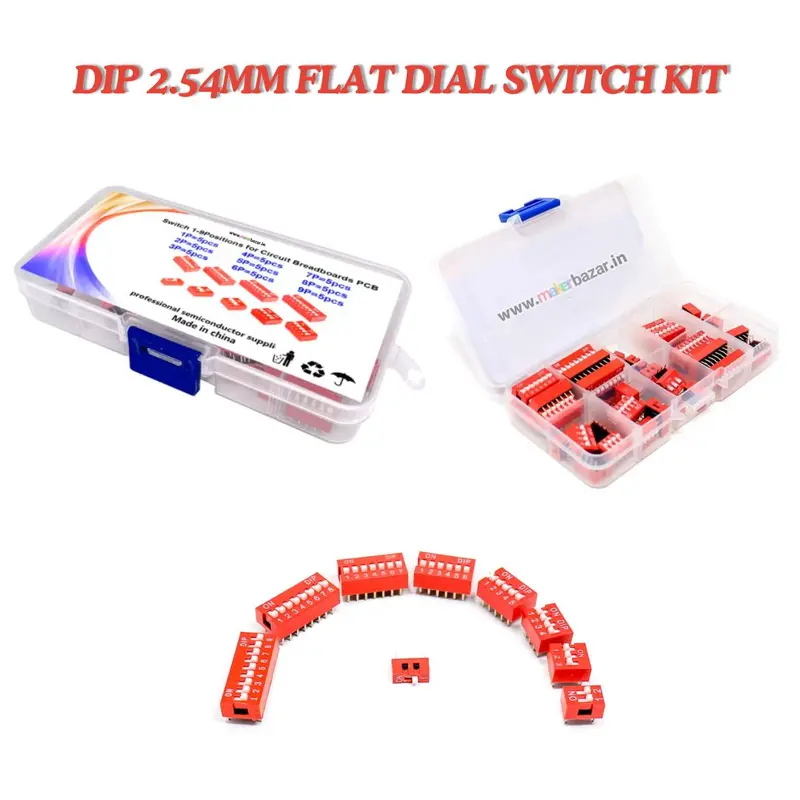 Dip 2.54Mm Flat Dial Switch Kit 1