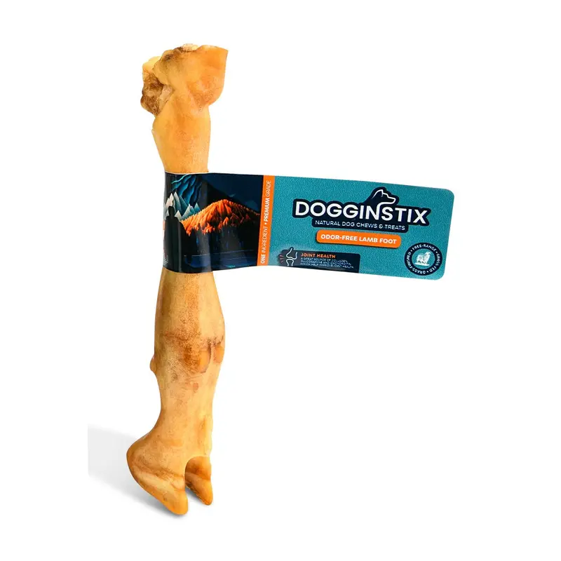 Dogginstix Lamb Foot Chew Dog Treat – Four Treats In One, Ideal For Small To Medium Dogs 1