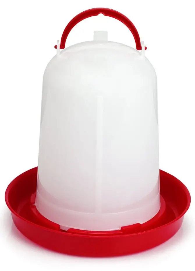 Economy Plastic Poultry Waterer – Durable Snap-Together Chicken Waterer, 1.5L / 3L / 5L 5