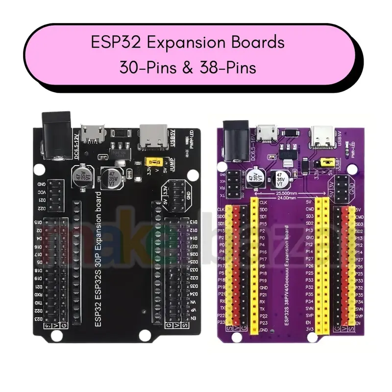 Esp32 Gpio Expansion Board With Type-C Usb And Micro Usb 1