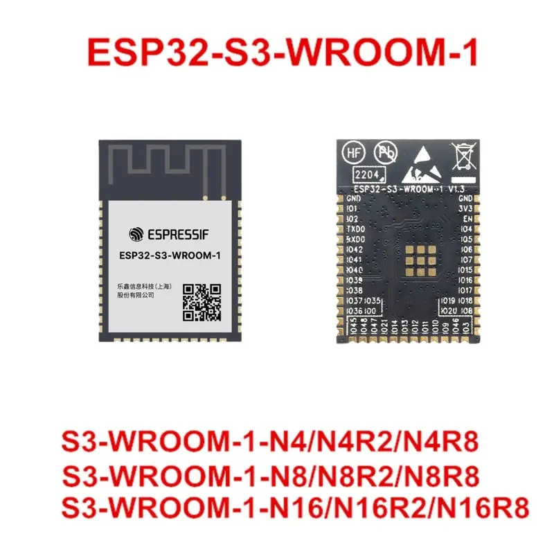 Espressif Esp32-S3-Wroom-1 Wi-Fi + Bluetooth 5 Le Mcu Module - With Pcb Antenna 1