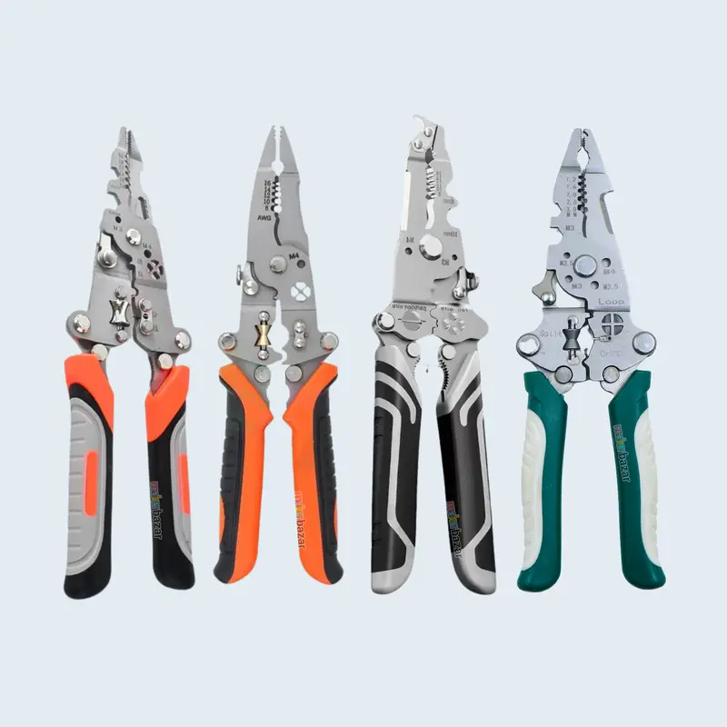 Foldable Multifunctional Wire Stripper Crimper Cable Cutter Pliers 1