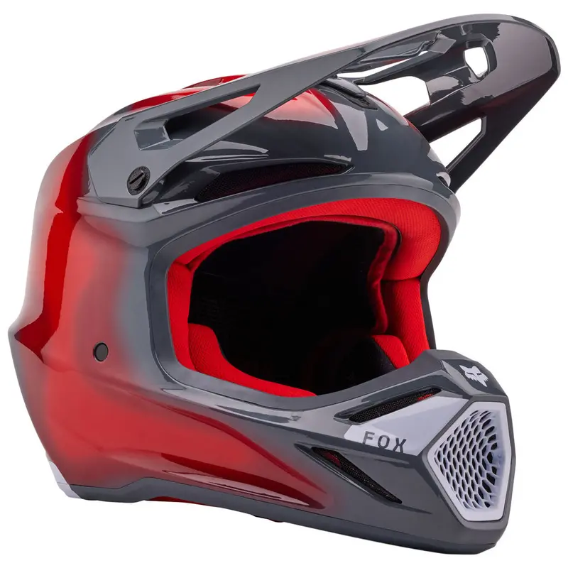 Fox - 2024 V3 Volatile Grey/Red Helmet 1