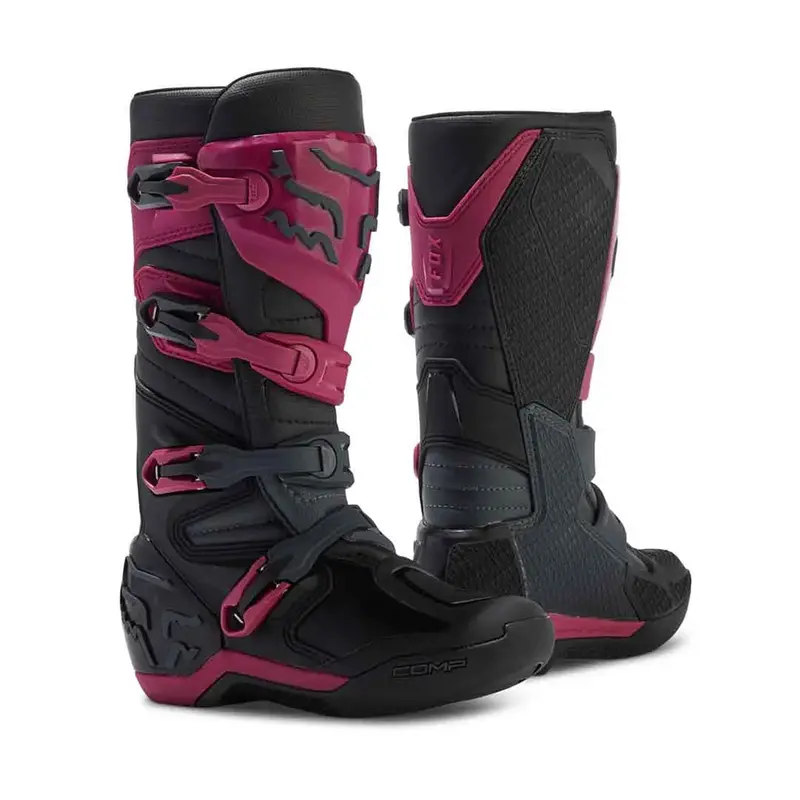 Fox - 2025 Womens Comp Burgndy Mx Boots 1