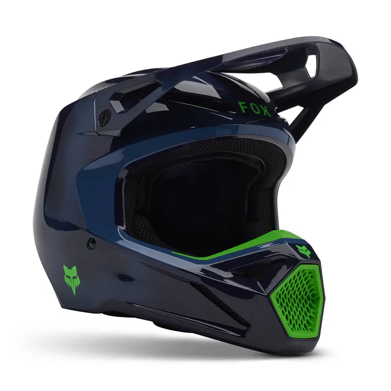 Fox - 2025 Youth V1 Navy Taunt Helmet 1