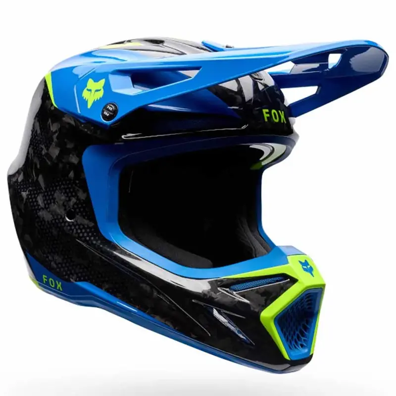 Fox - 2026 V3 Rs Tactile Blue/Yellow Helmet 1