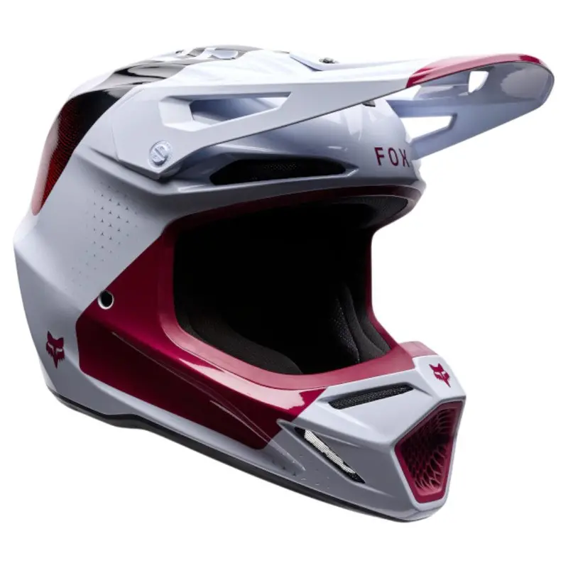 Fox - 2026 V3 Tine White/Red Helmet 1
