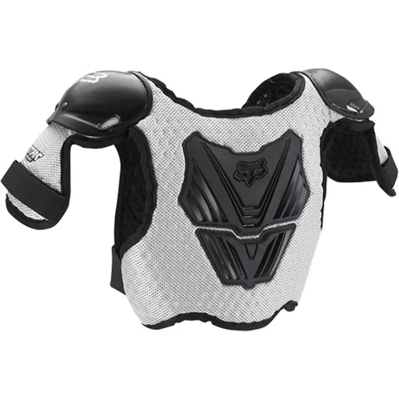 Fox - Peewee Titan Black/Silver Roost Deflector 1