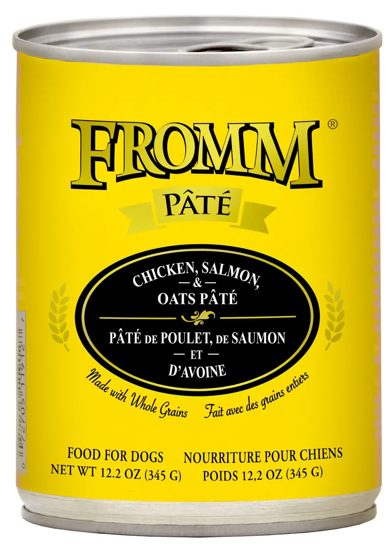 Fromm Chicken, Salmon, & Oats Pâté Dog Food 1
