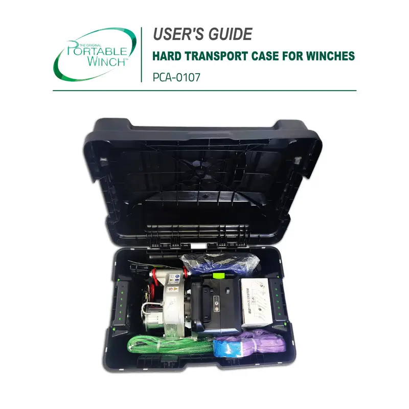 Hard Transport Case For Winches - Instructions 1