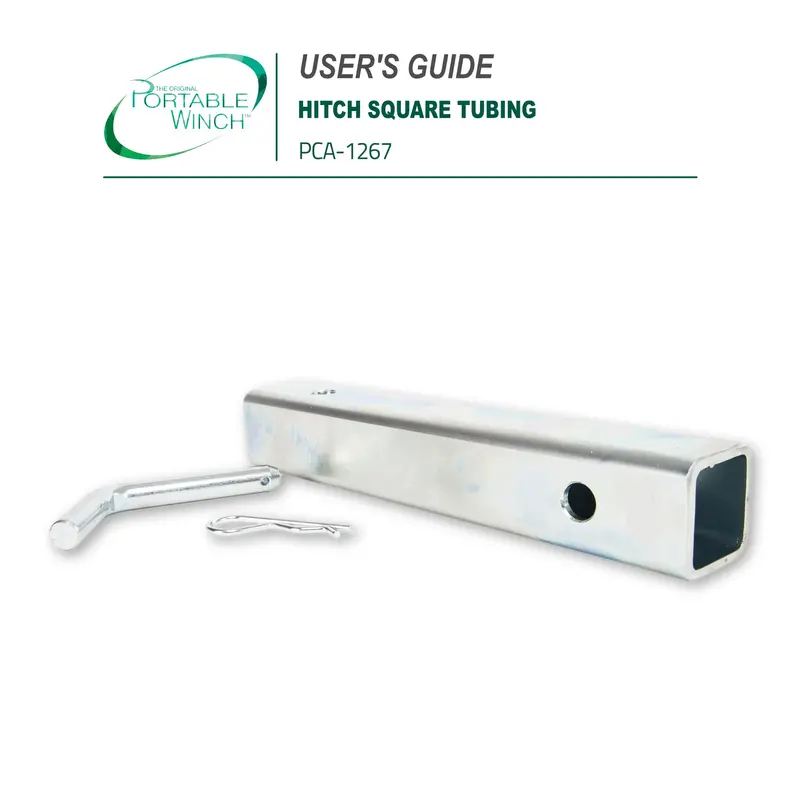 Hitch Square Tubing - Instructions 1