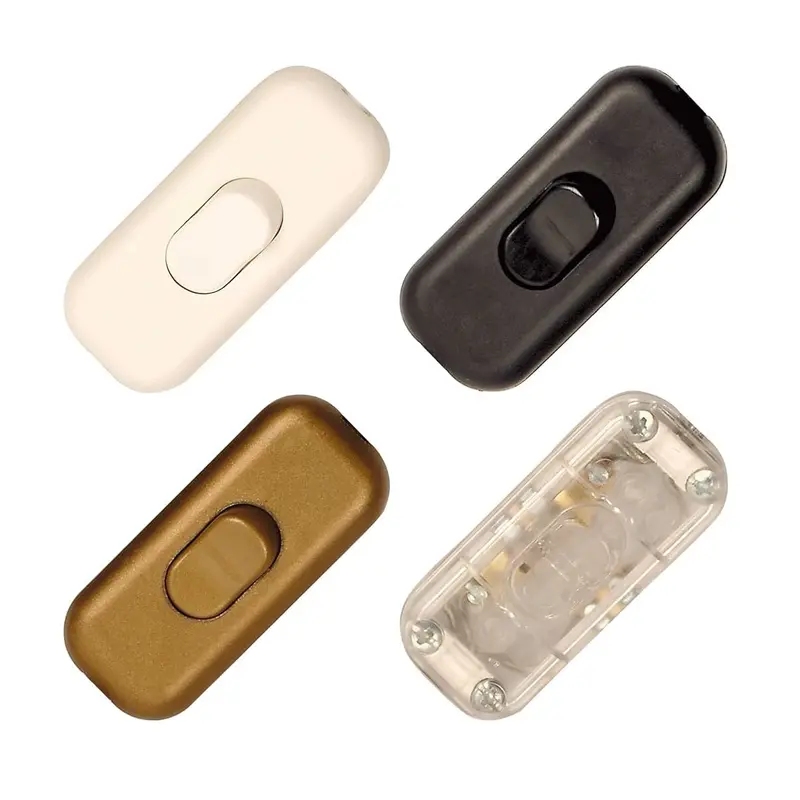 Inline Rocker Switch Spst Half-Way For Lamp Cord 1