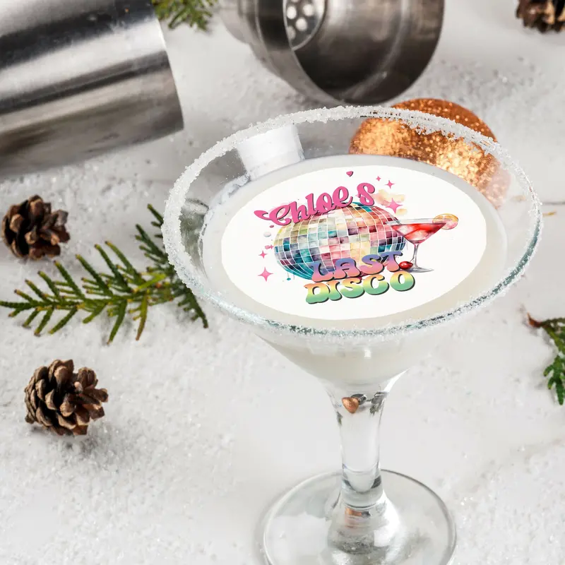 Last Disco Hens Bachelorette Edible Cocktail Drink Toppers 1
