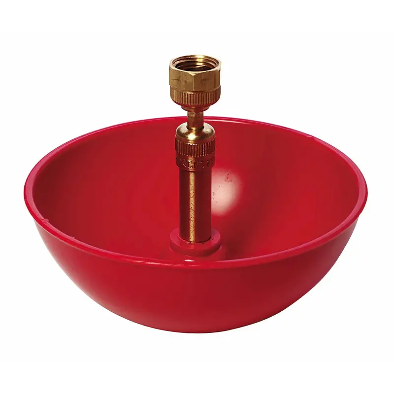 Little Giant Automatic Poultry & Chick Fountain – Continuous Flow Chicken & Game Bird Waterer With Brass Valve 1