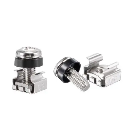 M6 Mounting Screws & Cage Nuts Set For Network Server Racks 1