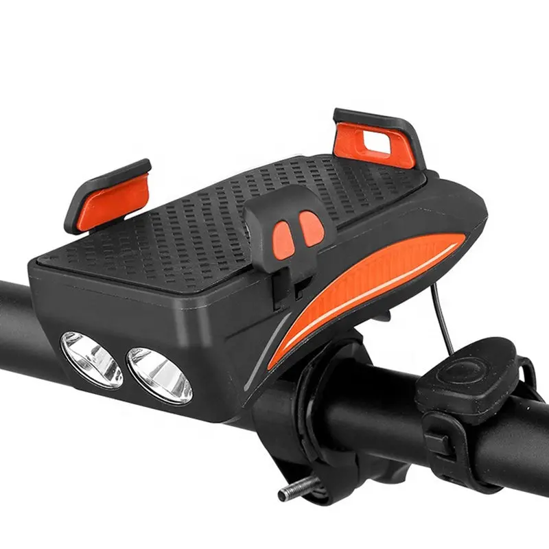 Multi Use Phone Holder - Phone Charger, Light And Horn 1