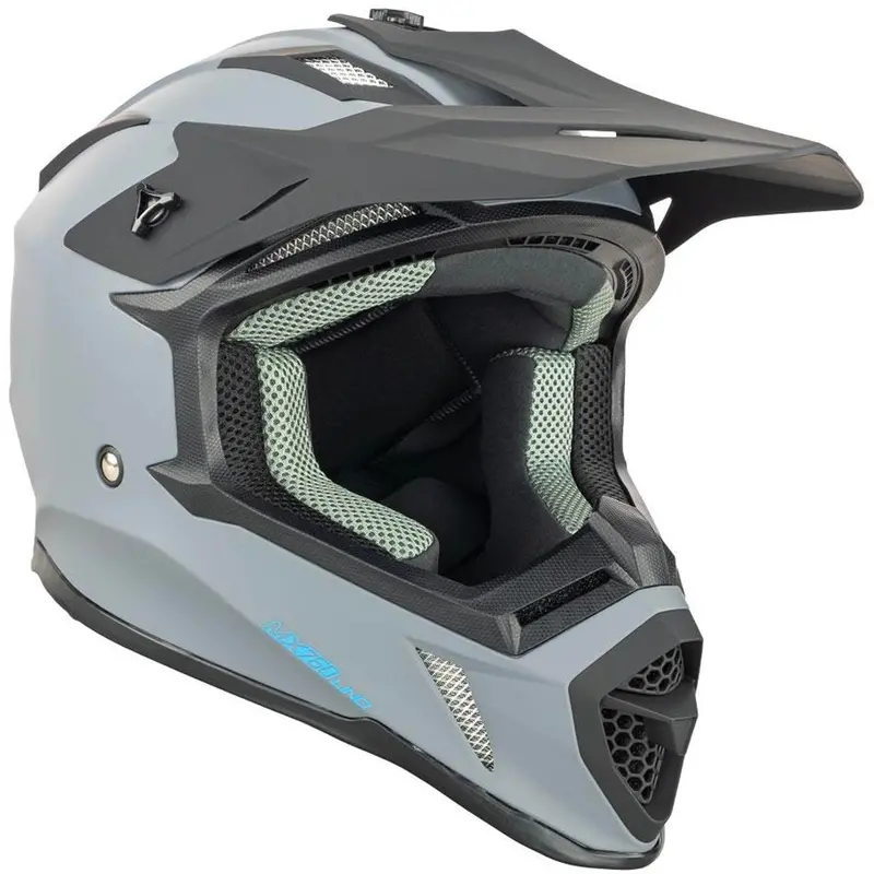 Nitro - Mx760 Grey/Blue Helmet 1