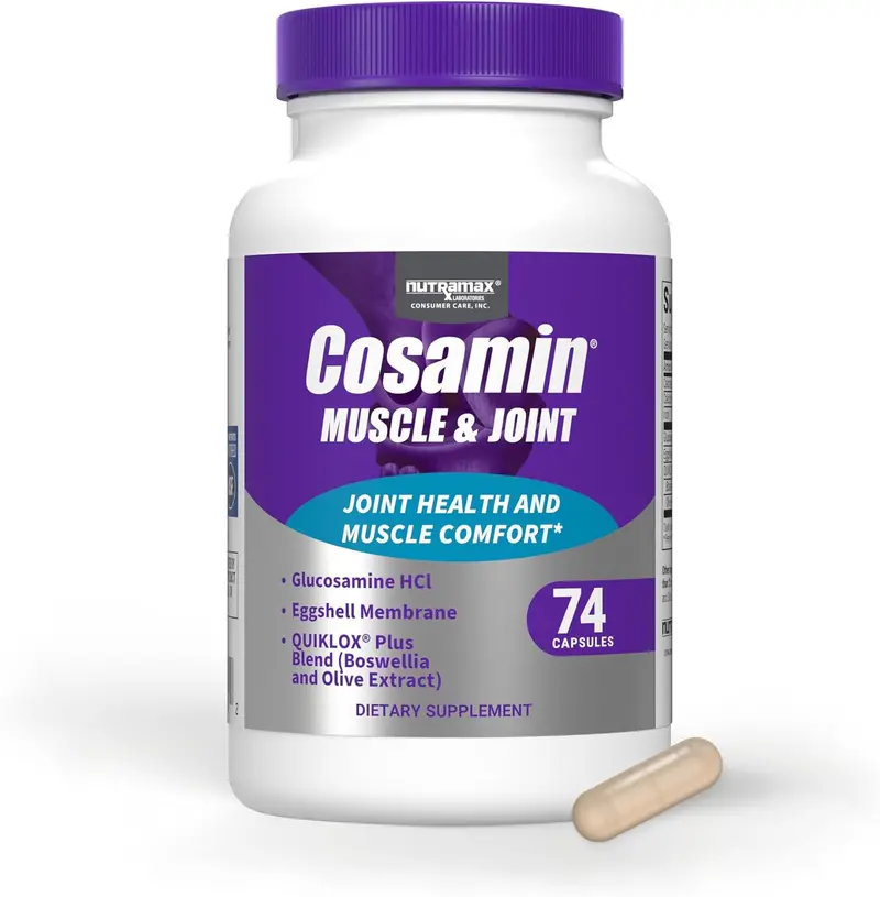 Nutramax Cosamin Muscle & Joint For Men & Women, 74 Capsules 1