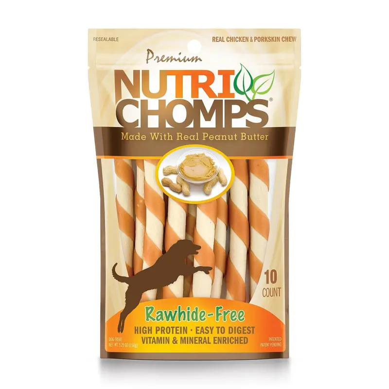 Nutrichomps Rawhide-Free Wrapped Twist Dog Chews 1