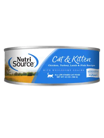 Nutrisource® Chicken, Turkey, Lamb & Fish Formula Healthy Wet Cat & Kitten Food 1