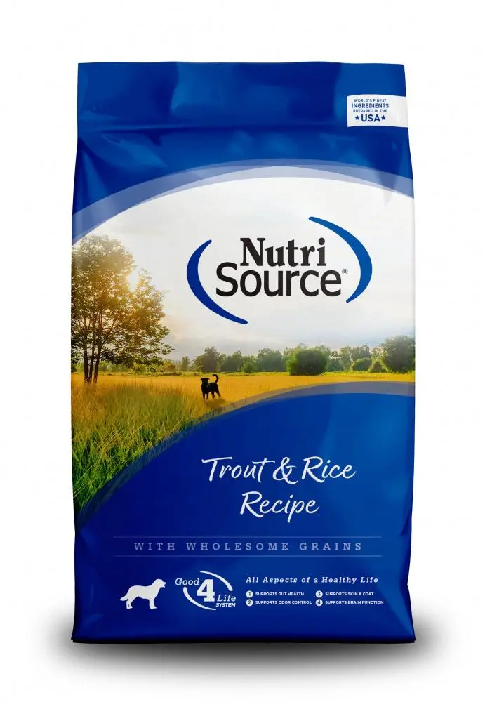 Nutrisource® Trout & Rice Recipe Healthy Dry Dog Food 1